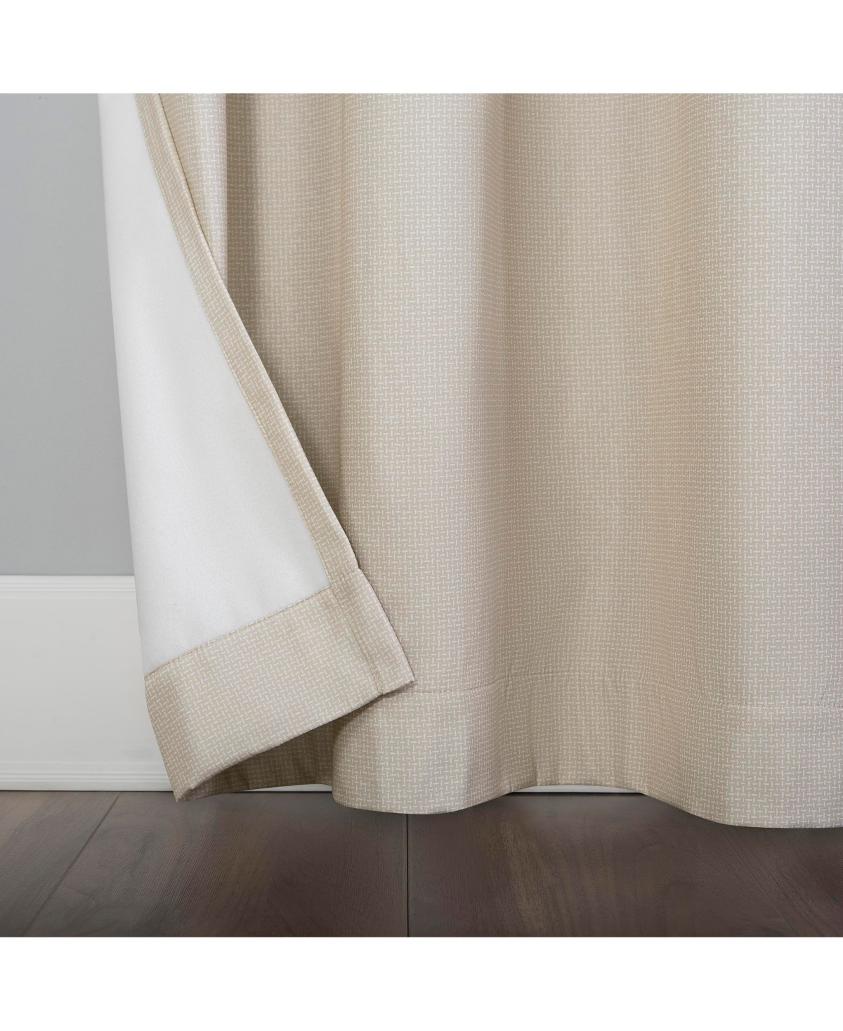 No. 918 Lindstrom Textured Draft Shield Fleece Insulated Room Darkening Grommet Curtain Panel