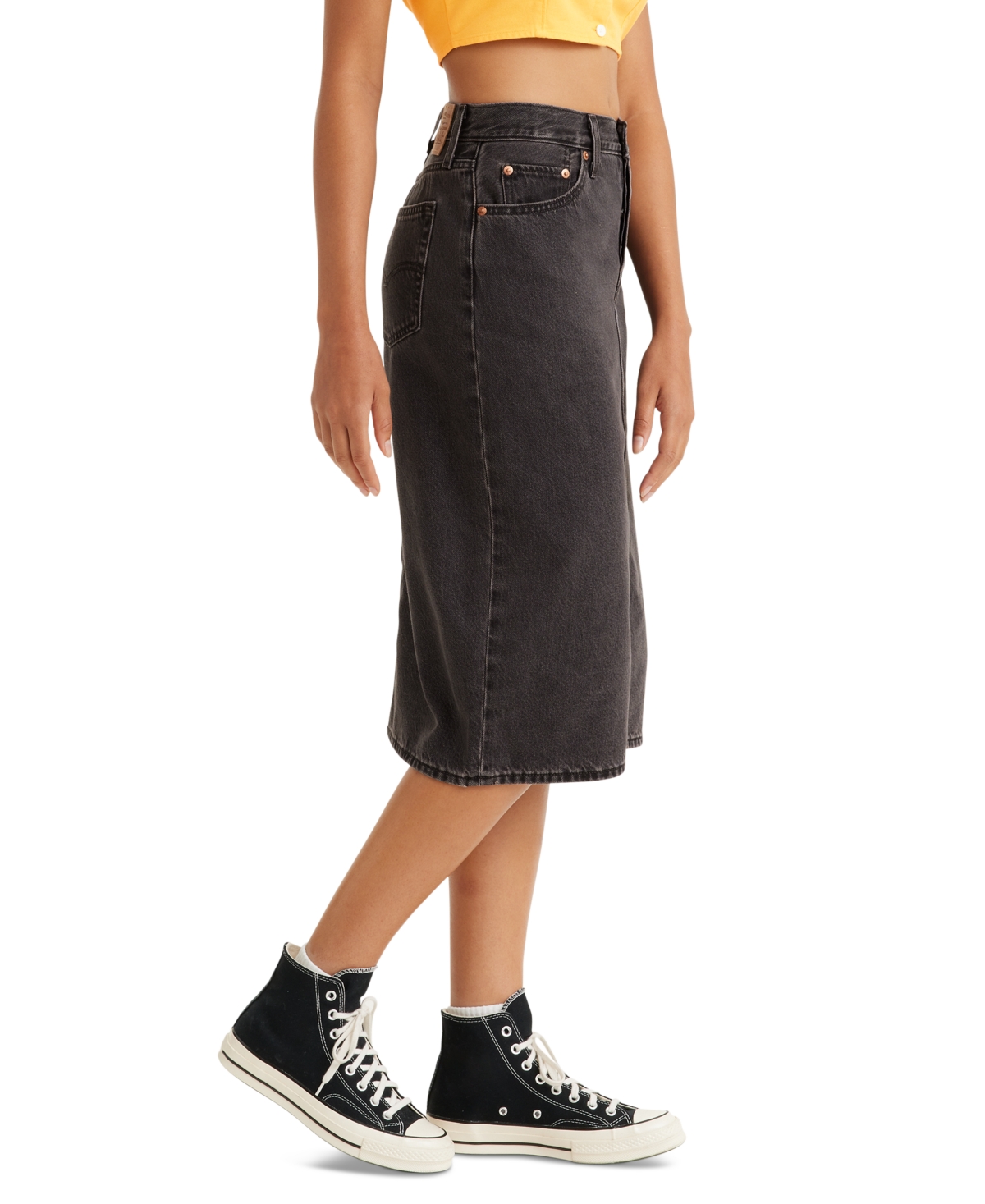 Levi's Women's Denim Pencil Midi Skirt