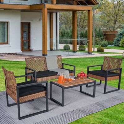 Streamdale Acacia Wood Patio Set for Outdoor Spaces