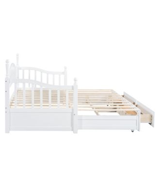 Streamdale Twin Daybed with Trundle, Storage & Extension, Grey (Arrives 9.12)