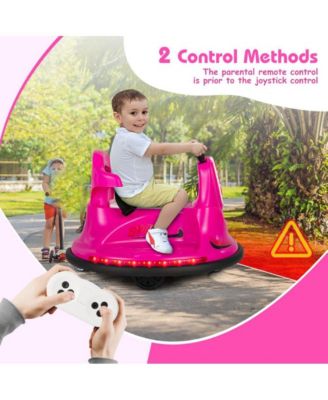 6V Bumper Car for Kids Toddlers Electric Ride On Car Vehicle with 360° Spin-Red