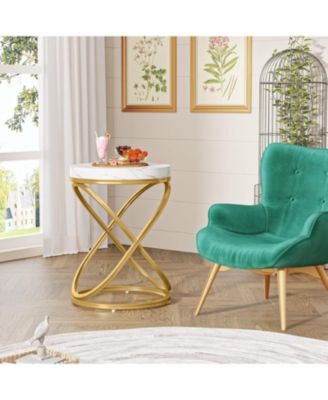 26-Inch Wood Brown and Black Double X-Shaped Storage Table – End Table