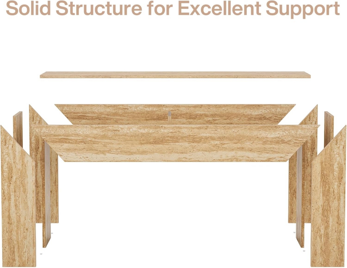 Tribesigns 63" Modern Entryway Table, Narrow Long Sofa Console, Wooden Rectangular Accent Table Behind Couch