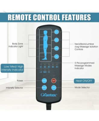 Foldable Massage Mat with Heat and 10 Vibration Motors