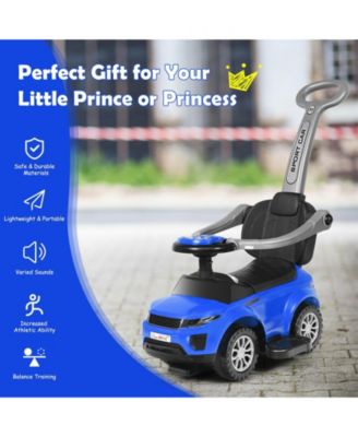 3 In 1 Ride on Push Car Toddler Stroller Sliding Car with Music