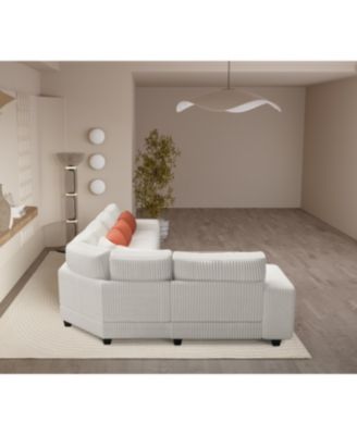 Streamdale Modular L-Sofa with Armrest Locker