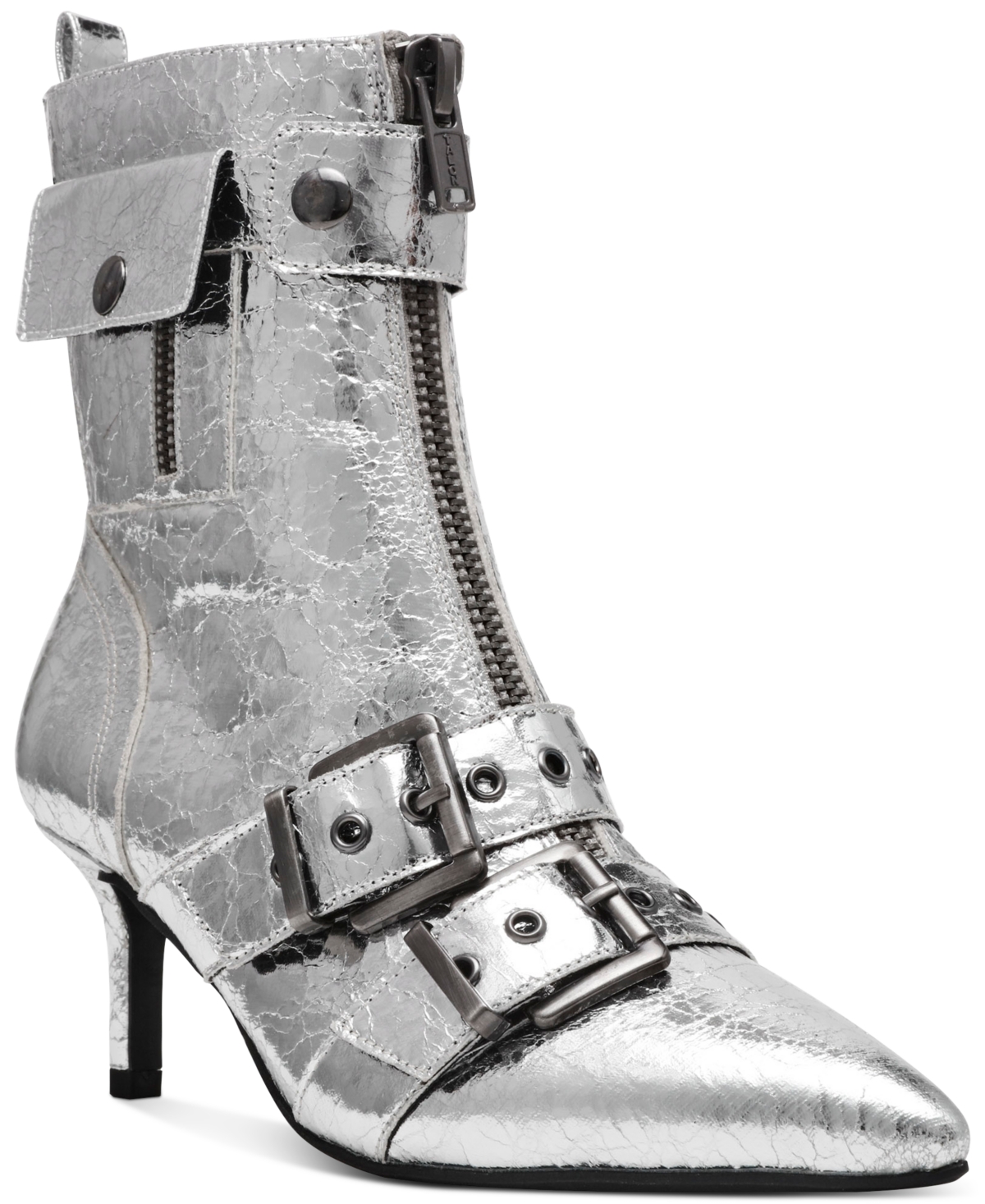 Macy's silver boots sale