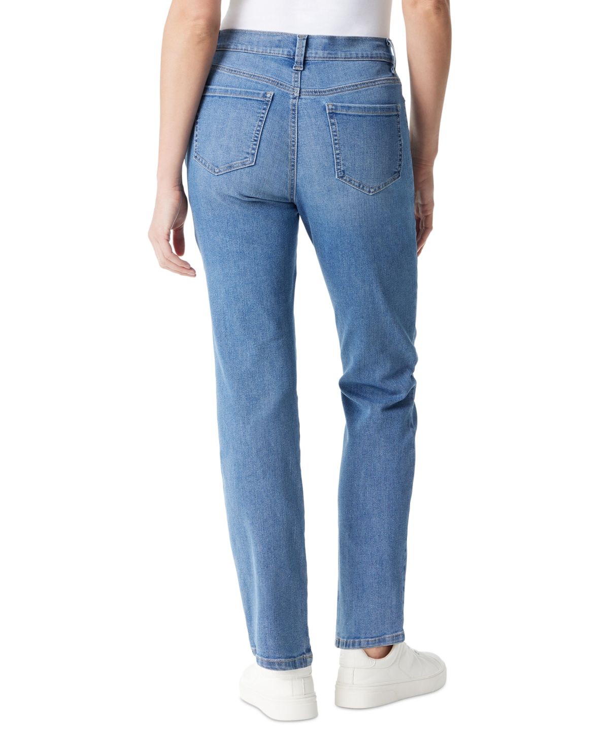 Gloria Vanderbilt Women's Amanda Classic Straight Jeans, In Regular, Short & Long In Blue