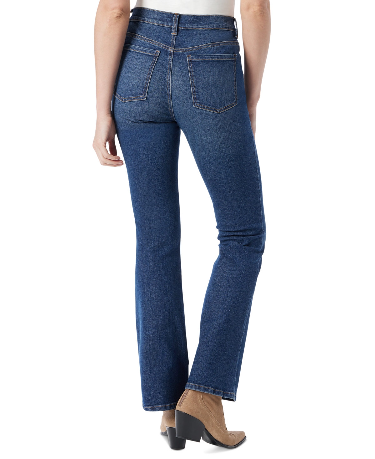 Gloria Vanderbilt Women's Amanda Original Bootcut Jeans In Mead With Whiskers