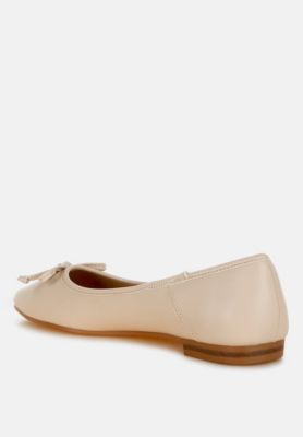 Womens Enchanted Faux Leather Casual Ballerinas