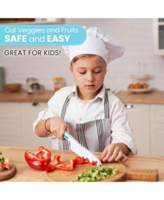 3-Piece Kids Knife Set for Real Cooking & Baking with Serrated Edges