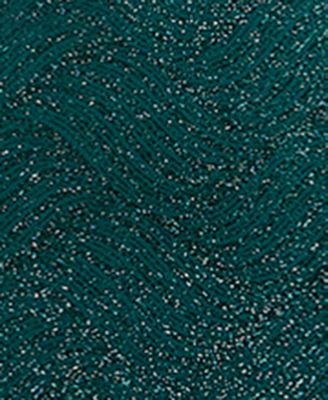 Juniors' Glitter Draped Front Gown