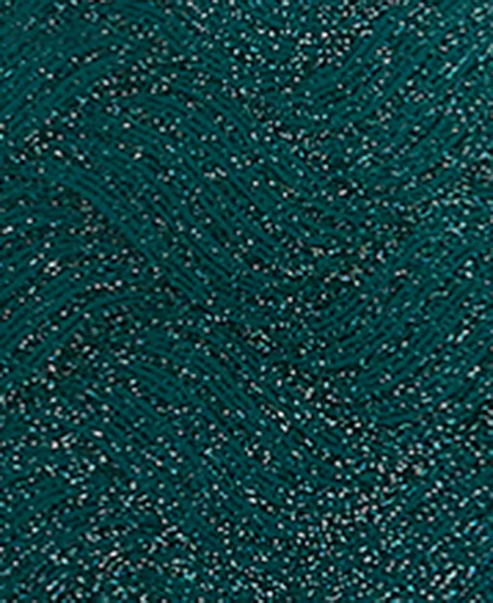 Juniors' Glitter Draped Front Gown - thumbnail 7
