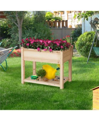 Wooden Raised Garden Bed for Yard Use