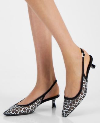 I.N.C. International Concepts Women's Gemini Mid Heel Slingback Pumps, Created for Macy's