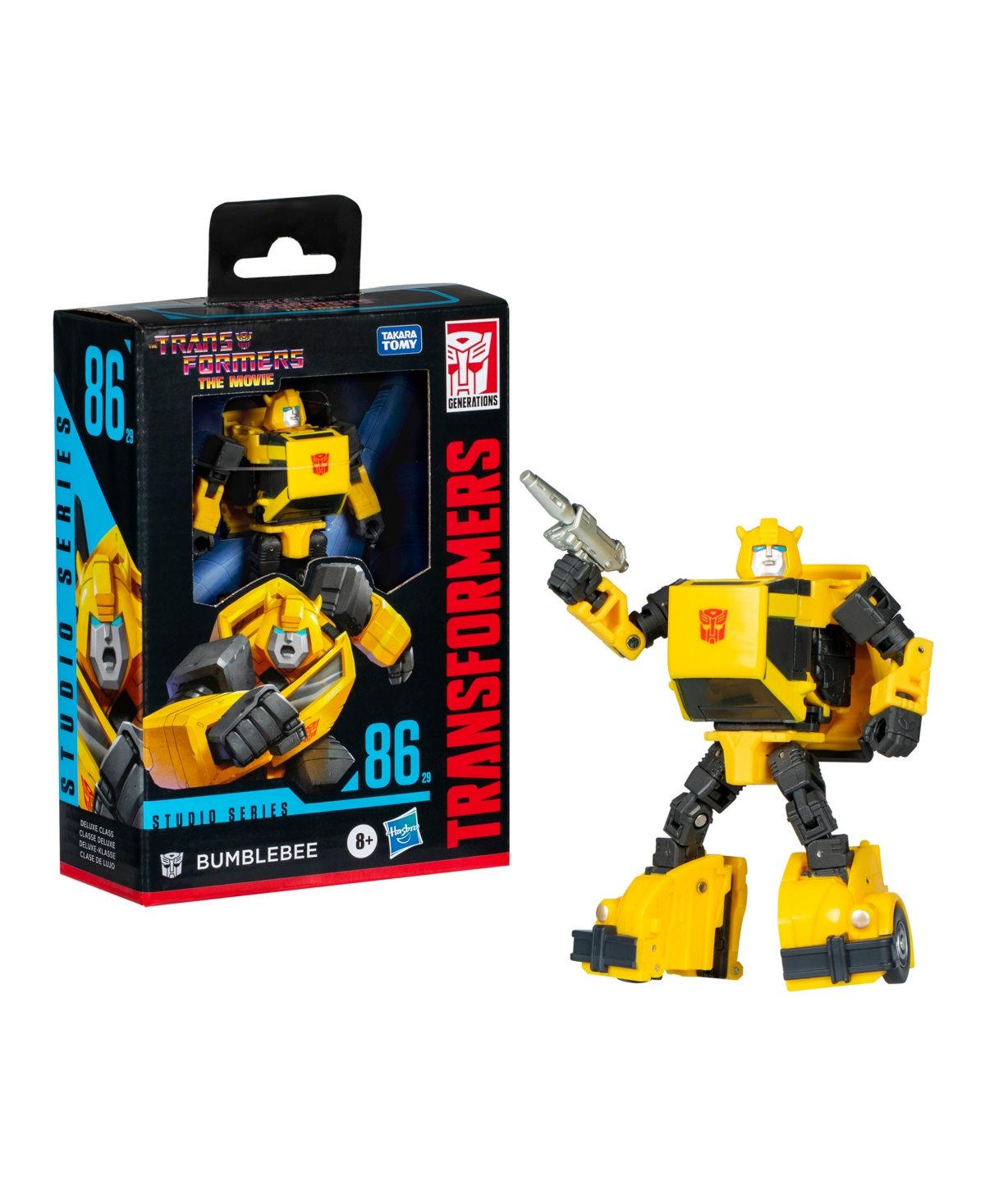 Transformers Studio Series Deluxe The Movie 86-29 Bumblebee Action Figure In No Color