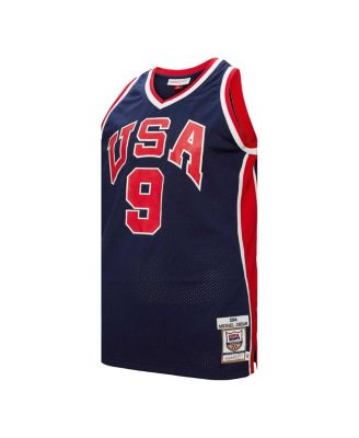 Men's Michael Jordan Navy USA Basketball 1984 Authentic Jersey