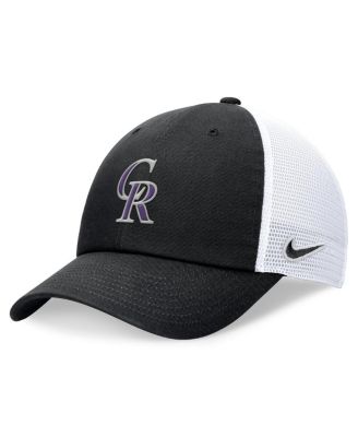 Men's Black Colorado Rockies Club Trucker Adjustable Hat