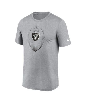 Men's Heather Gray Las Vegas Raiders Primetime Legend Icon Performance T-Shirt