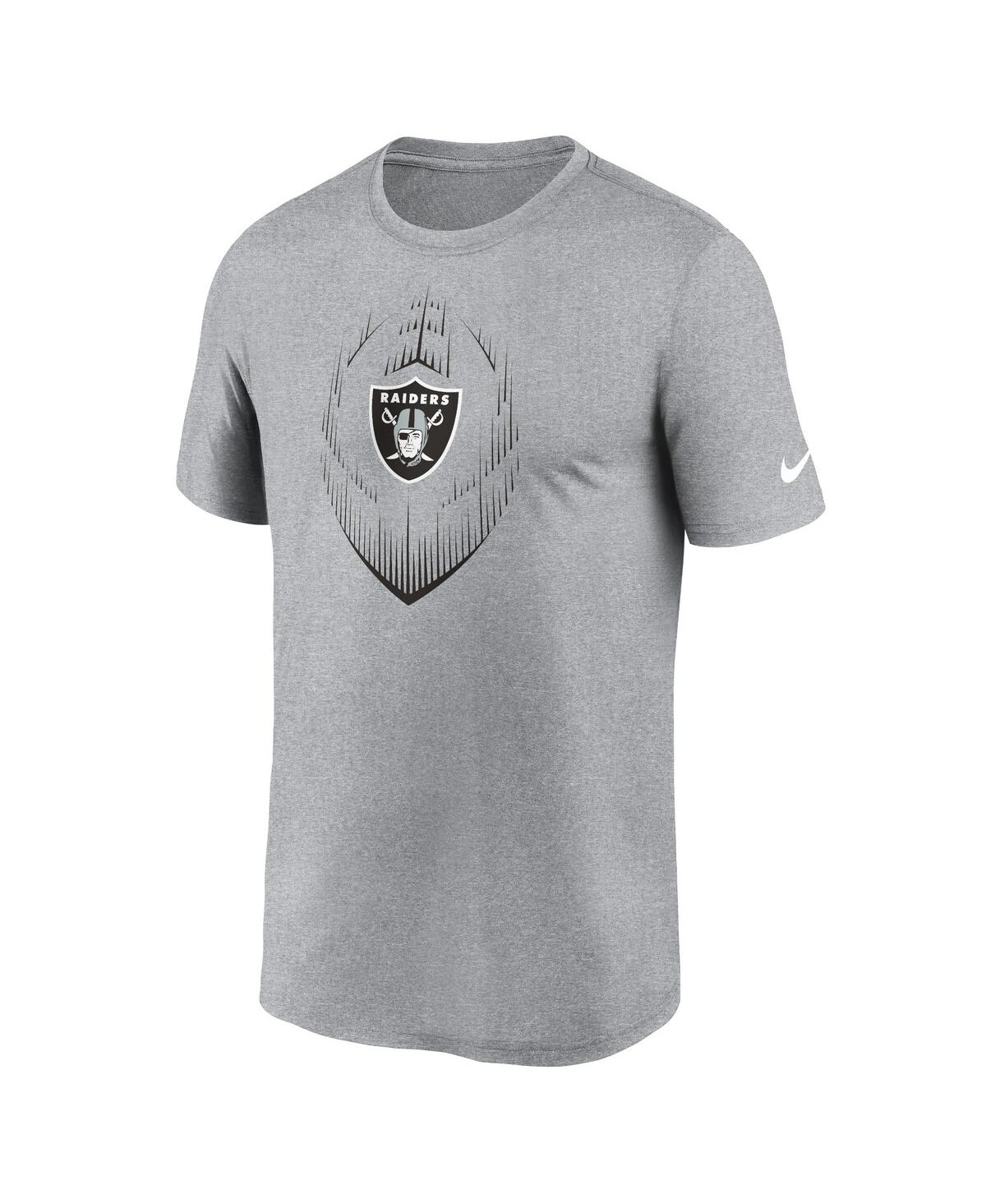 Nike Men'sLas Vegas Raiders Primetime Legend Icon Performance T-Shirt - Heather Gray