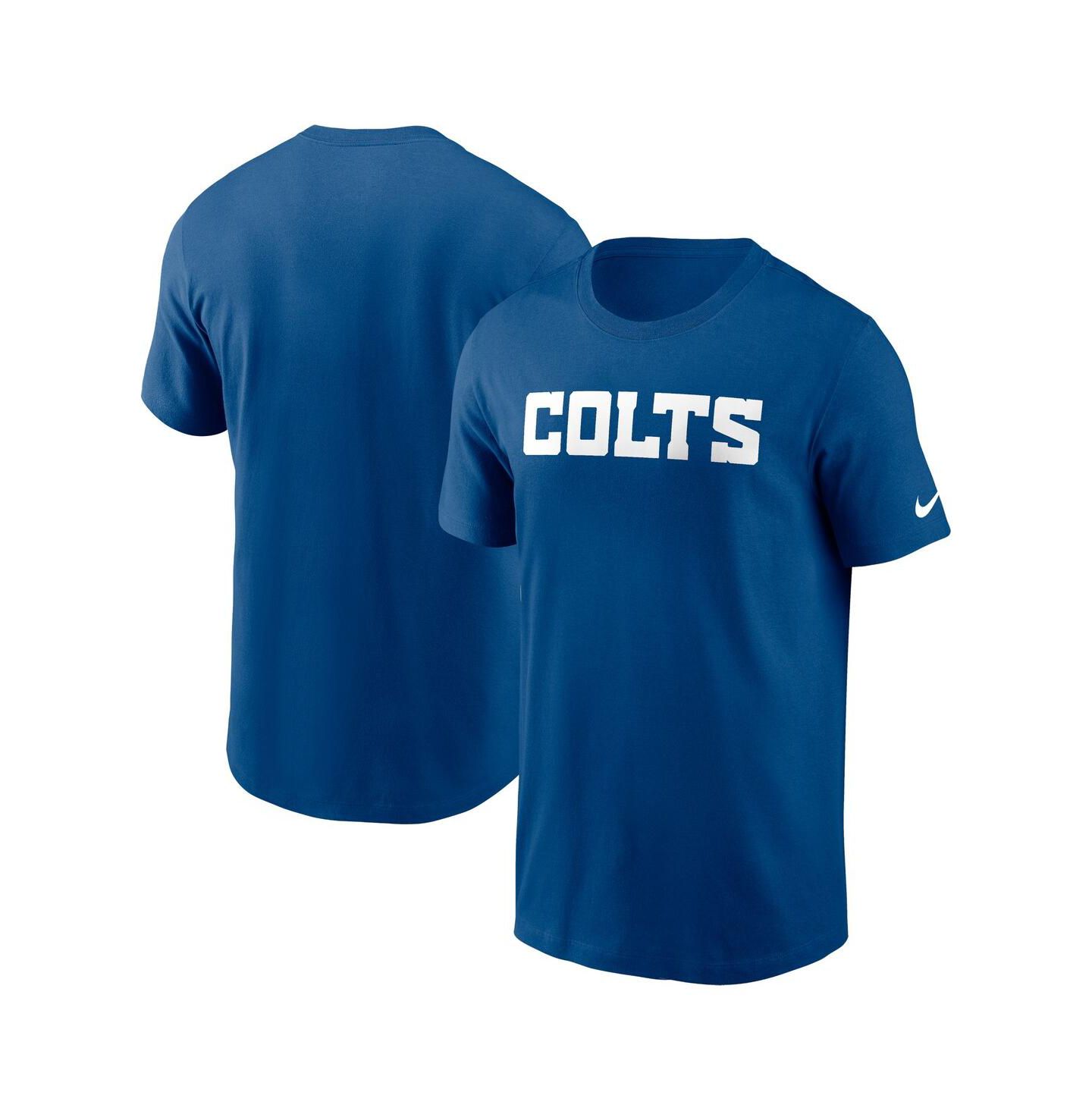 Мужская футболка Nike Royal Indianapolis Colts Primetime Wordmark Essential — фото 1