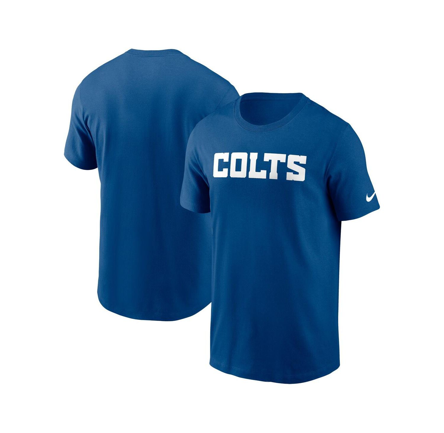 Men's Royal Indianapolis Colts Primetime Wordmark Essential T-Shirt