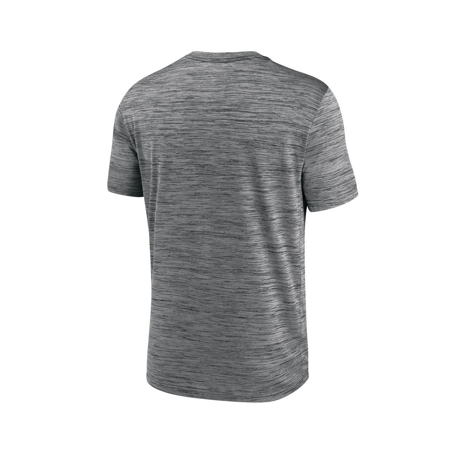 Men's Anthracite Miami Dolphins Blitz Velocity Modern Performance T-Shirt