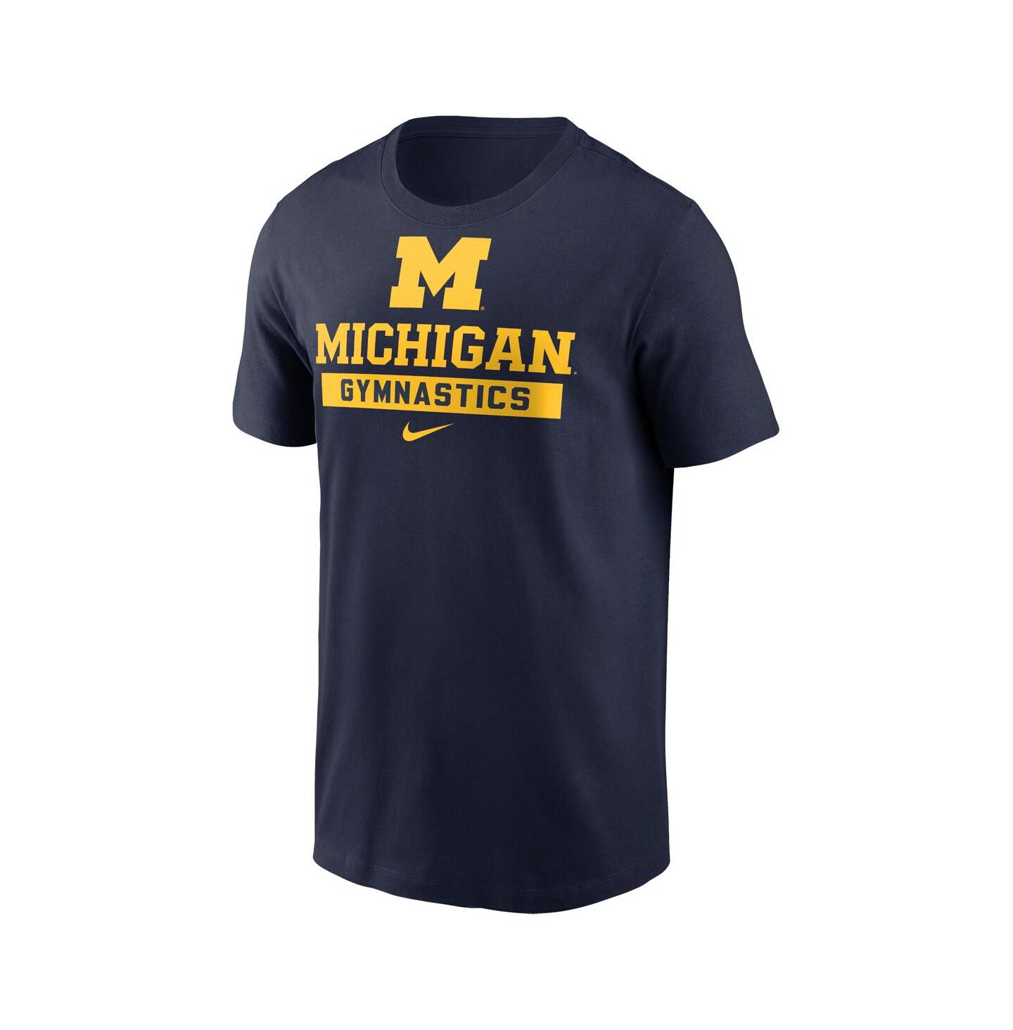 Мужская футболка Nike Navy Michigan Wolverines Sport Drop Gymnastics — фото 3