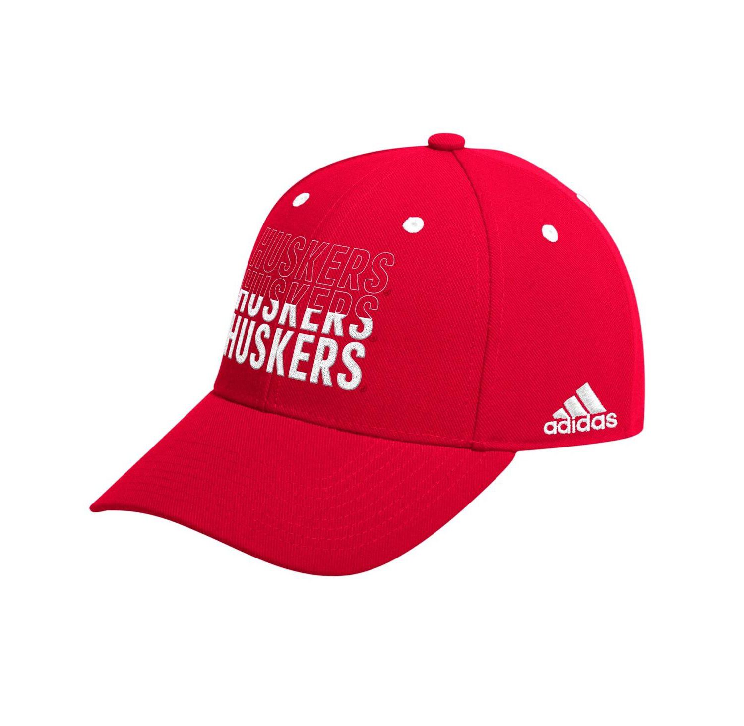 Men's Scarlet Nebraska Huskers Seasonal Half Font Adjustable Hat