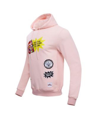 Men's Light Pink The Simpsons Krusty O's Pullover Hoodie