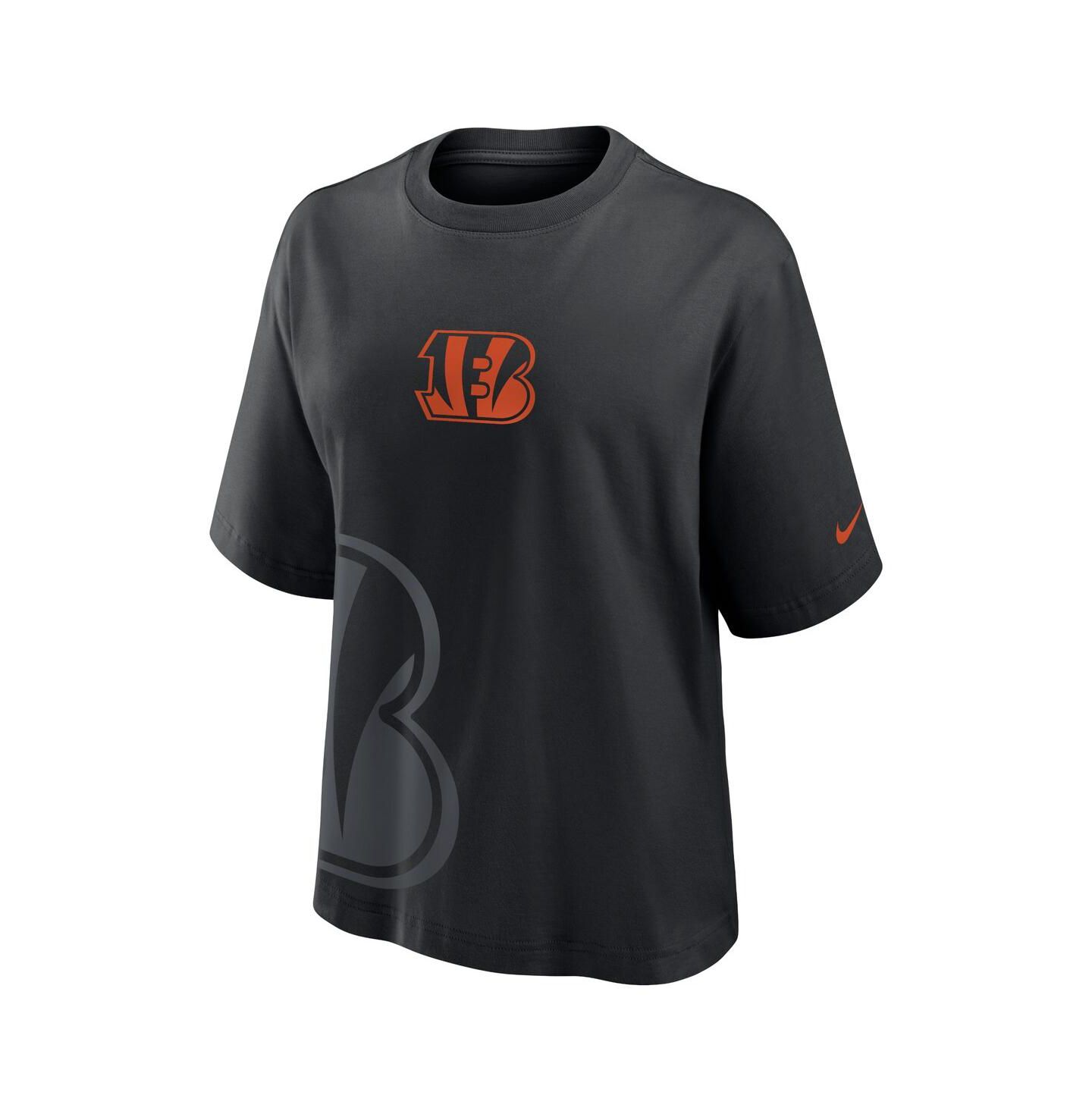 Женская футболка Nike Black Cincinnati Bengals Boxy — фото 3