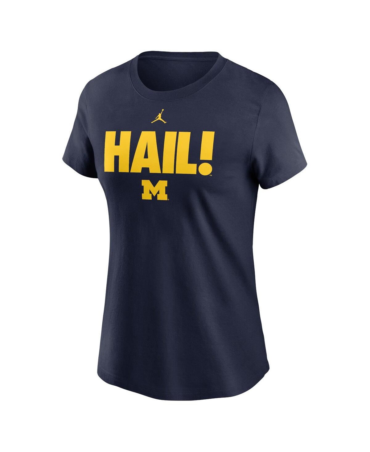 JORDAN WOMEN'S NAVY MICHIGAN WOLVERINES LOCAL ULTIMATE CHANT T-SHIRT 