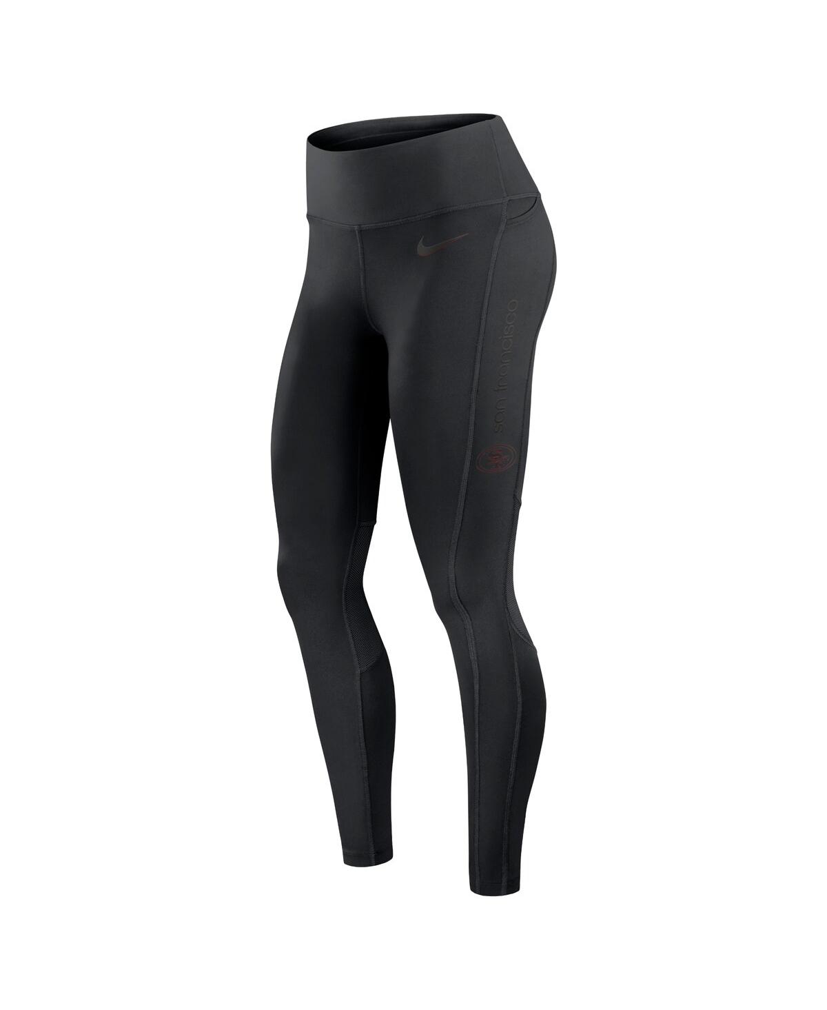 Shop Nike Women's Black San Francisco 49ers Performance Leggings