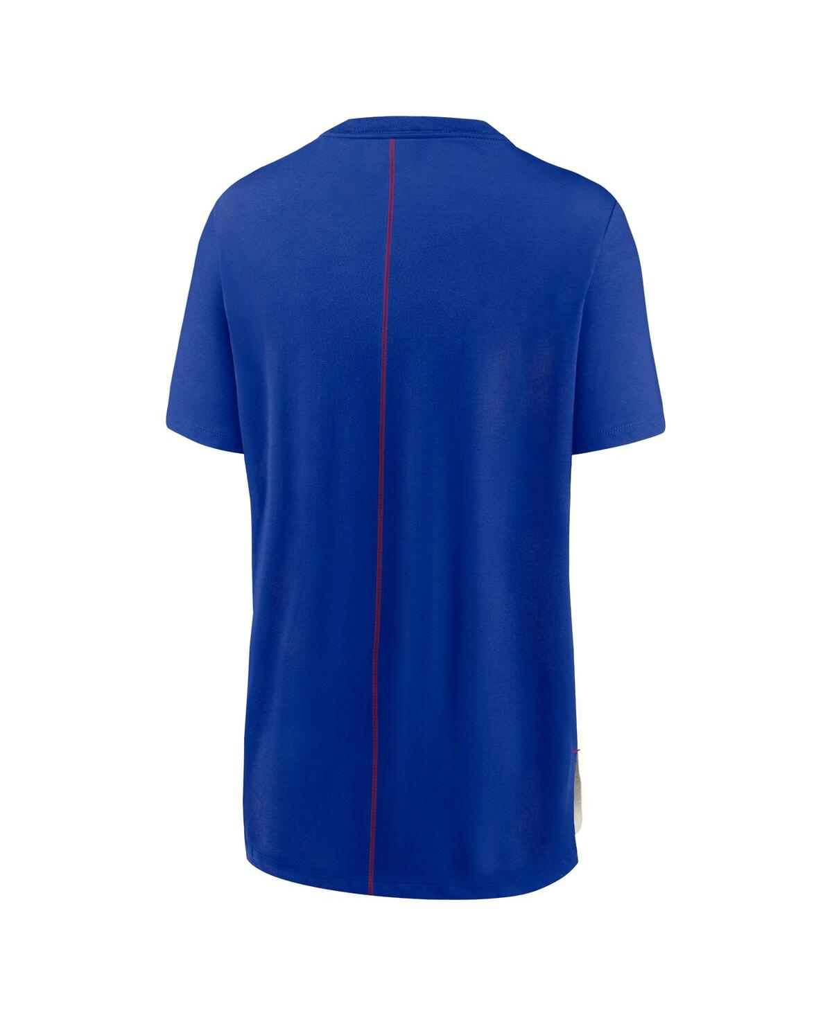 Nike Women's Cream/royal Buffalo Bills Wordmark Tri-blend T-shirt In Cream,royal