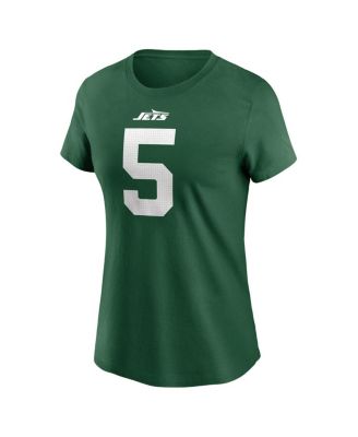 Women's Garrett Wilson Legacy Green New York Jets Name Number T-Shirt