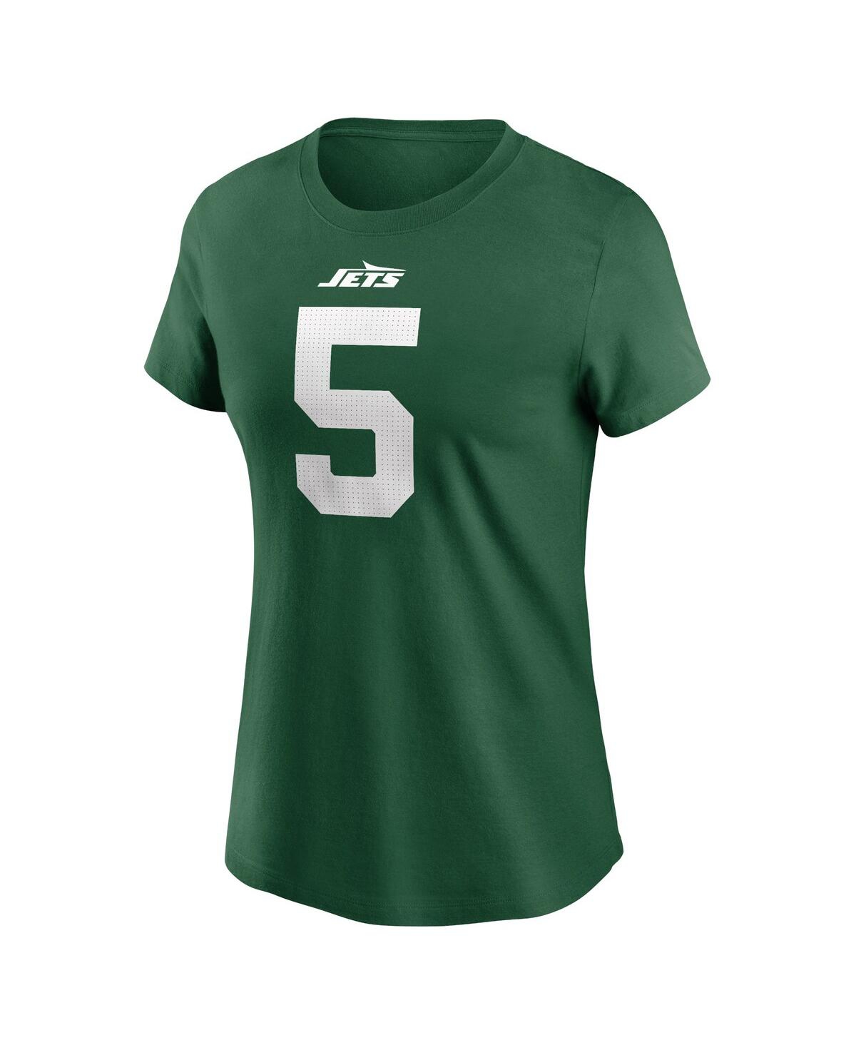 Nike Women's Garrett Wilson Legacy Green New York Jets Name Number T-shirt In Green