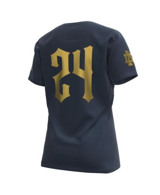 Women's Navy Notre Dame Fighting Irish 2024 Shamrock Series Replica Jersey