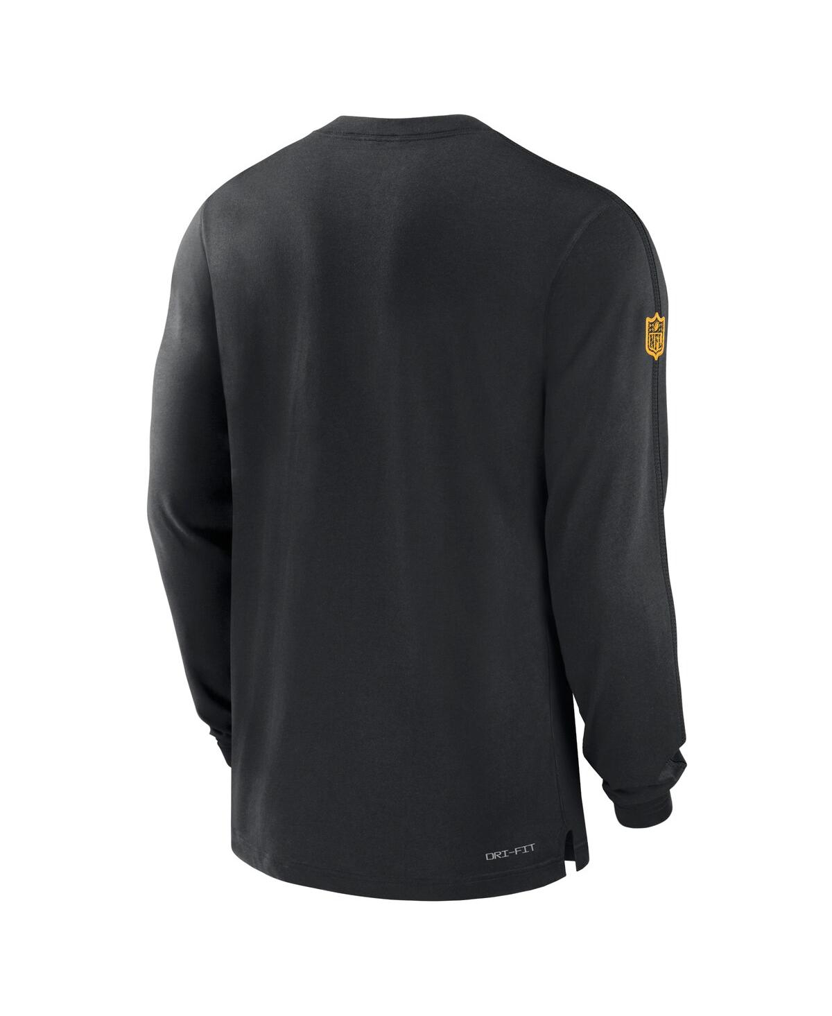 Nike Men'sPittsburgh Steelers Sideline Player Performance Long Sleeve T-Shirt - Black