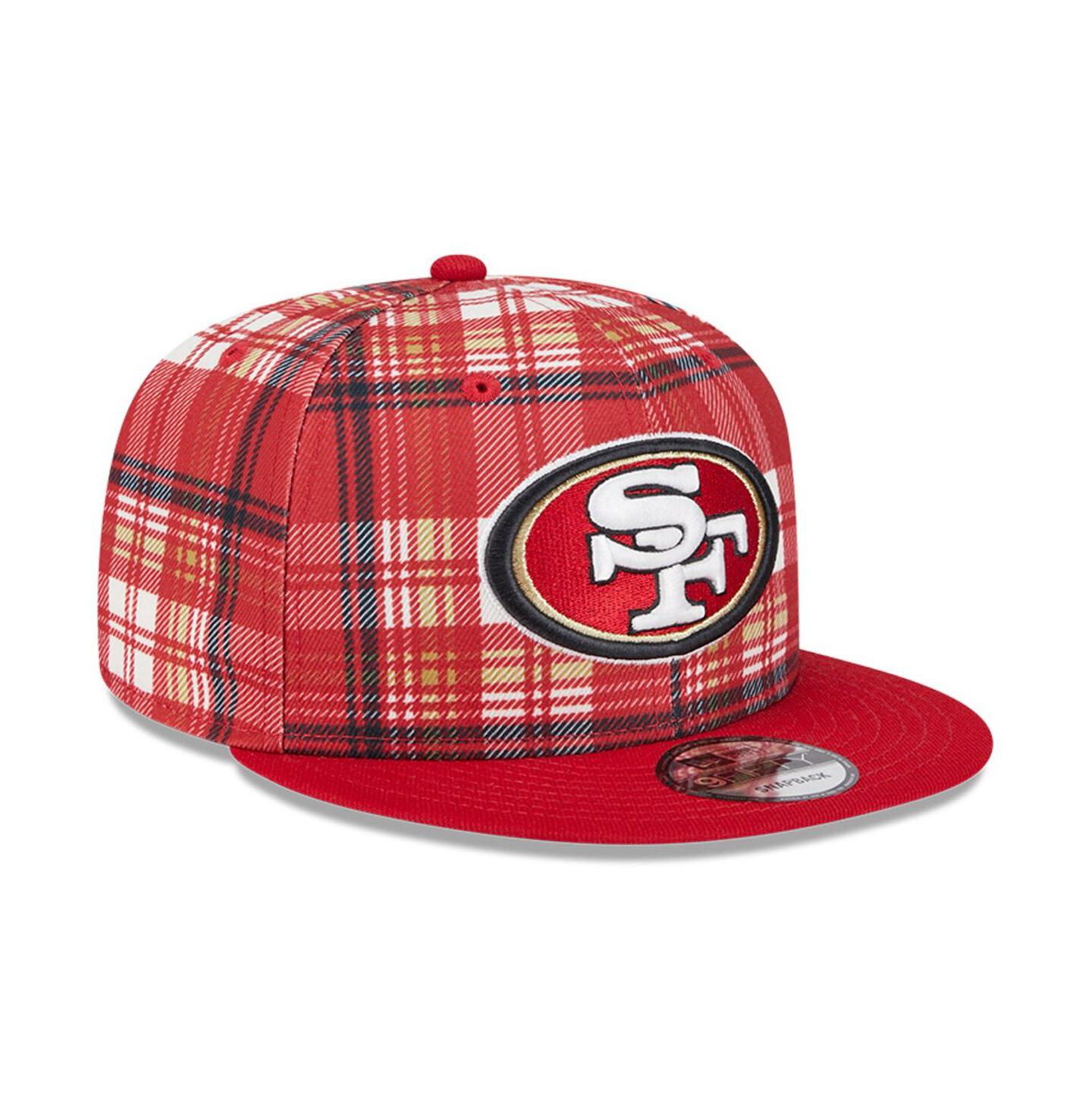Мужская кепка New Era Scarlet San Francisco 49ers 2024 Sideline Statement 9FIFTY Snapback Hat — фото 2