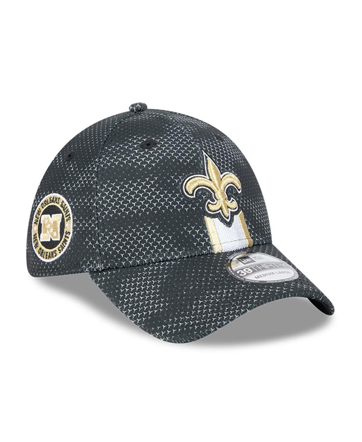 New Era Men'sNew Orleans Saints 2024 Sideline 39THIRTY Flex Hat - Black