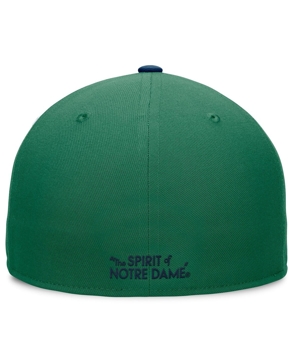 Top of the World Men'sNavy Notre Dame Fighting Irish Tri-Tone Heritage Collector Fitted Hat - White, Navy