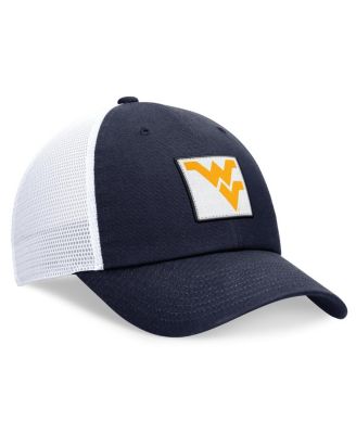 Men's Navy/White West Virginia Mountaineers Primetime Club Trucker Adjustable Hat