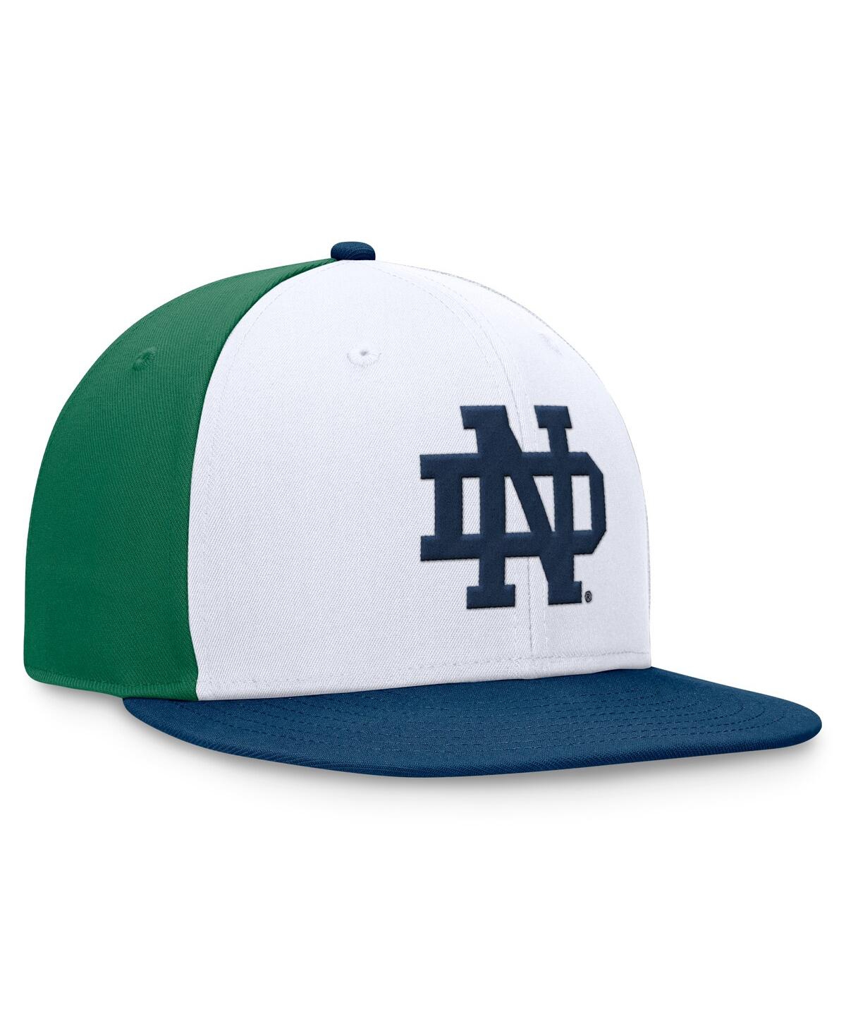 Top of the World Men'sNavy Notre Dame Fighting Irish Tri-Tone Heritage Collector Fitted Hat - White, Navy