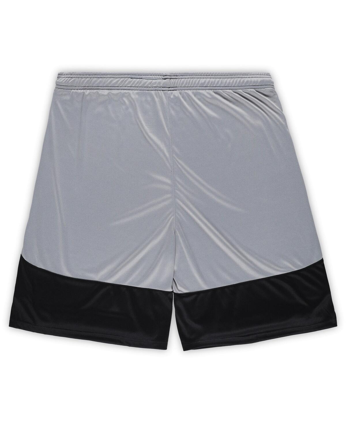 Fanatics Men'sCincinnati Bengals Big Tall Team Logo Shorts - Black, Silver