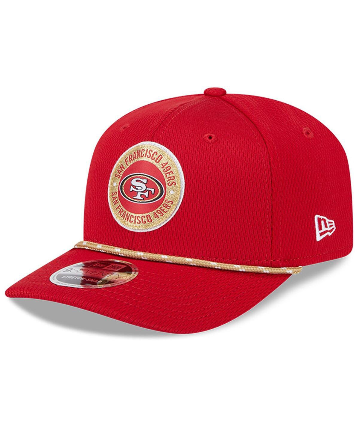 Shop New Era Men's Scarlet San Francisco 49ers 2024 Sideline 9seventy Stretch-snap Hat