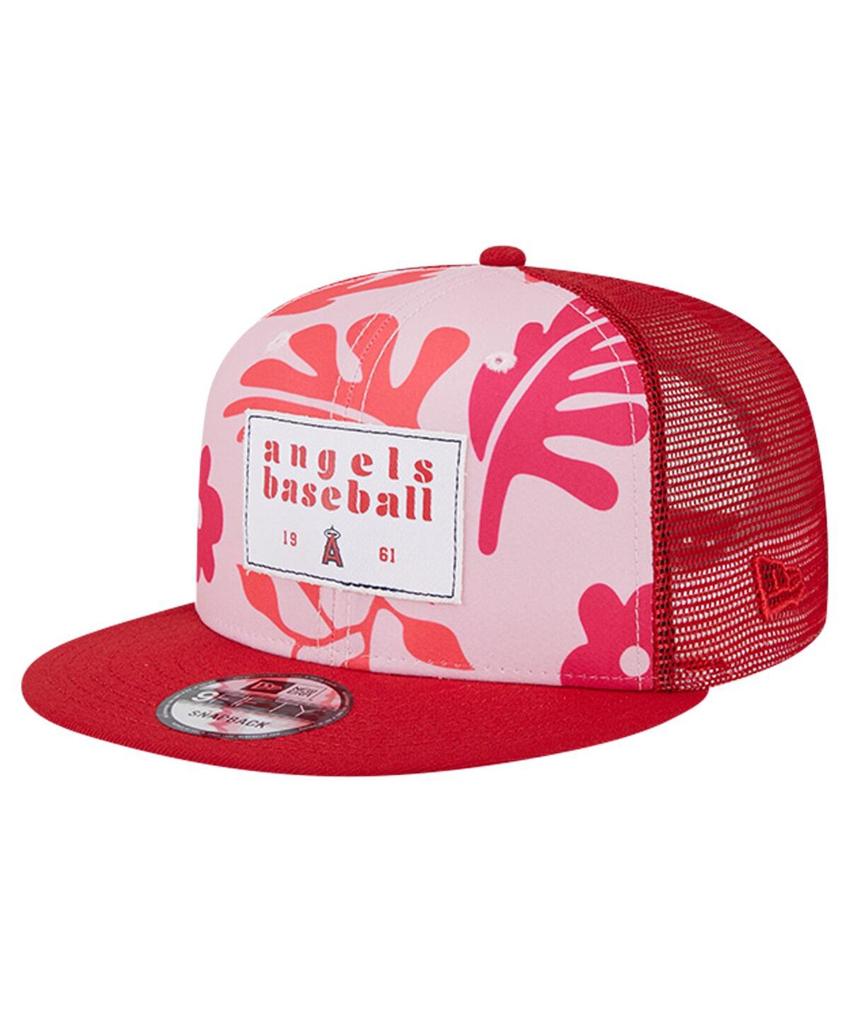 Men's Red Los Angeles Angels Bikini Bottom Trucker 9FIFTY Snapback Hat - Red