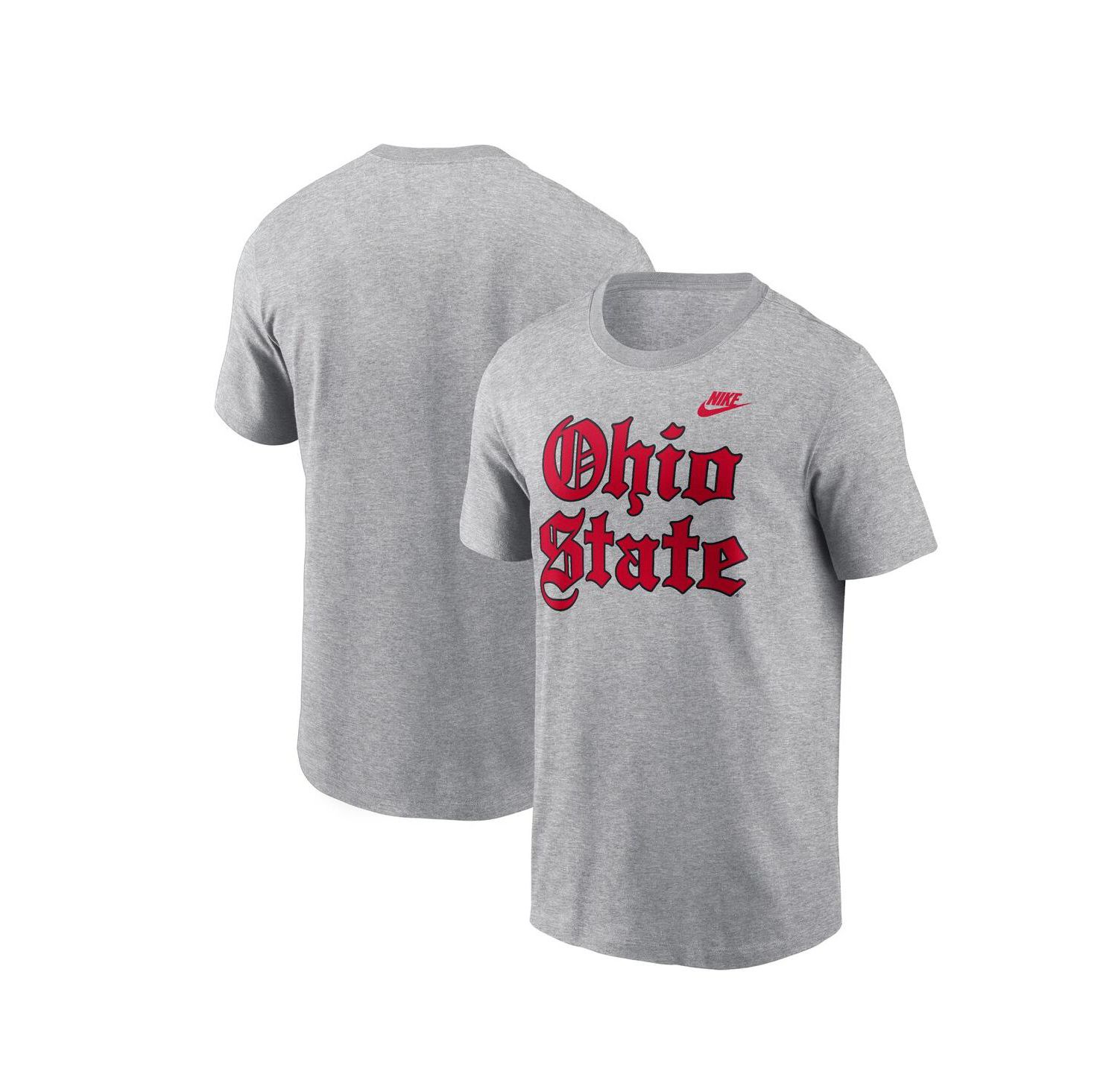 Men's Gray Ohio State Buckeyes Old English T-Shirt