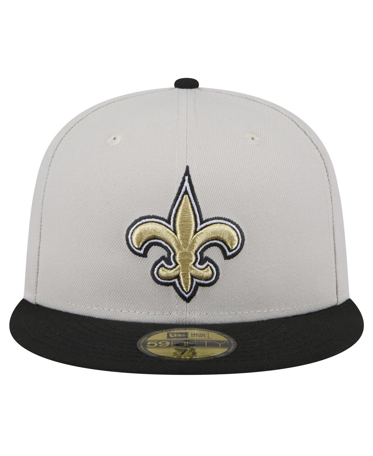 New Era Men's New Orleans Saints Stoney 59FIFTY Fitted Hat - Black