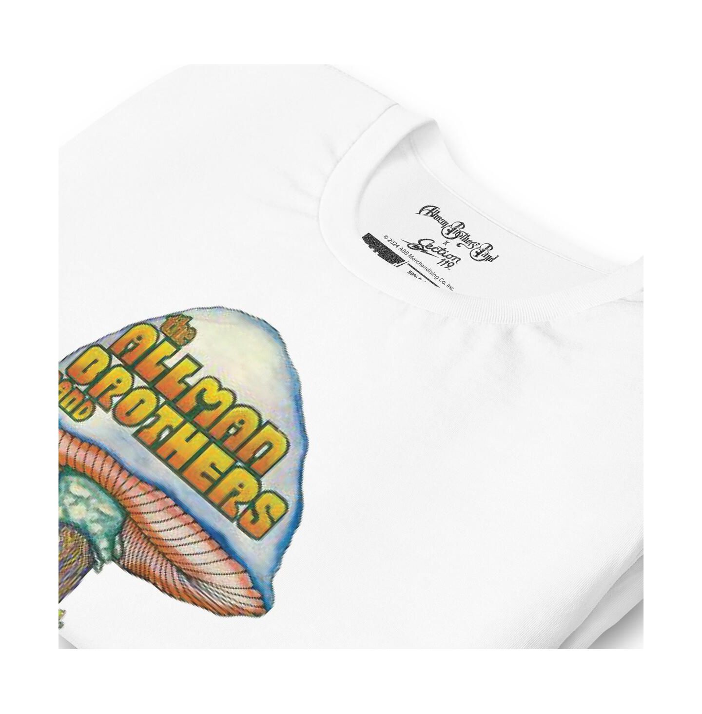Футболка Section 119 White The Allman Brothers Band Color Mushroom Tri-Blend — фото 3