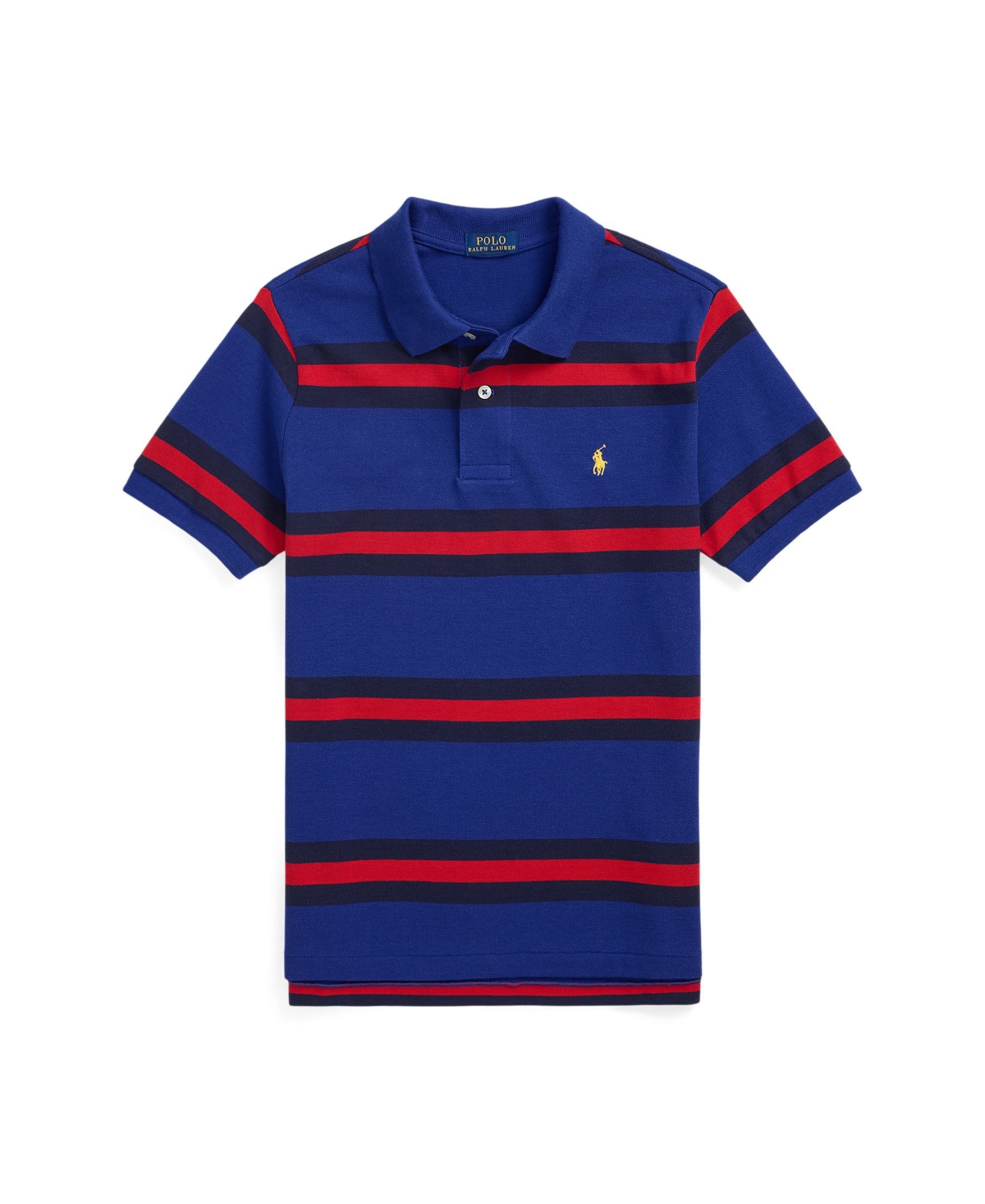 Polo Ralph Lauren Big Boys Striped Cotton Mesh Polo Shirt
